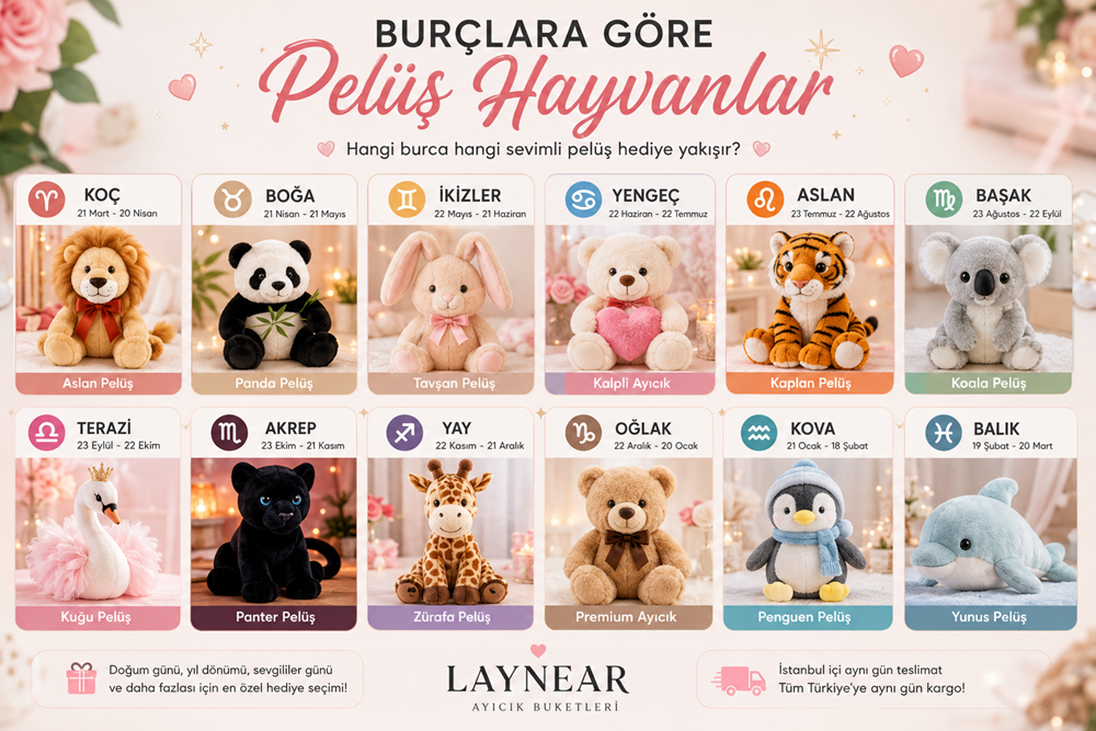 burçlara göre peluş hayvanlar, burçlara göre hediye,