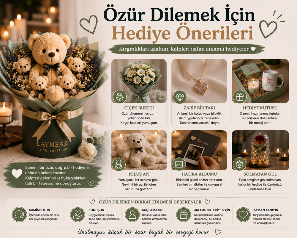 özür dilemek için hediye önerileri, özür hediyesi,